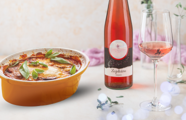 Zephiro Rosato abbinato a Parmigiana di Melanzane